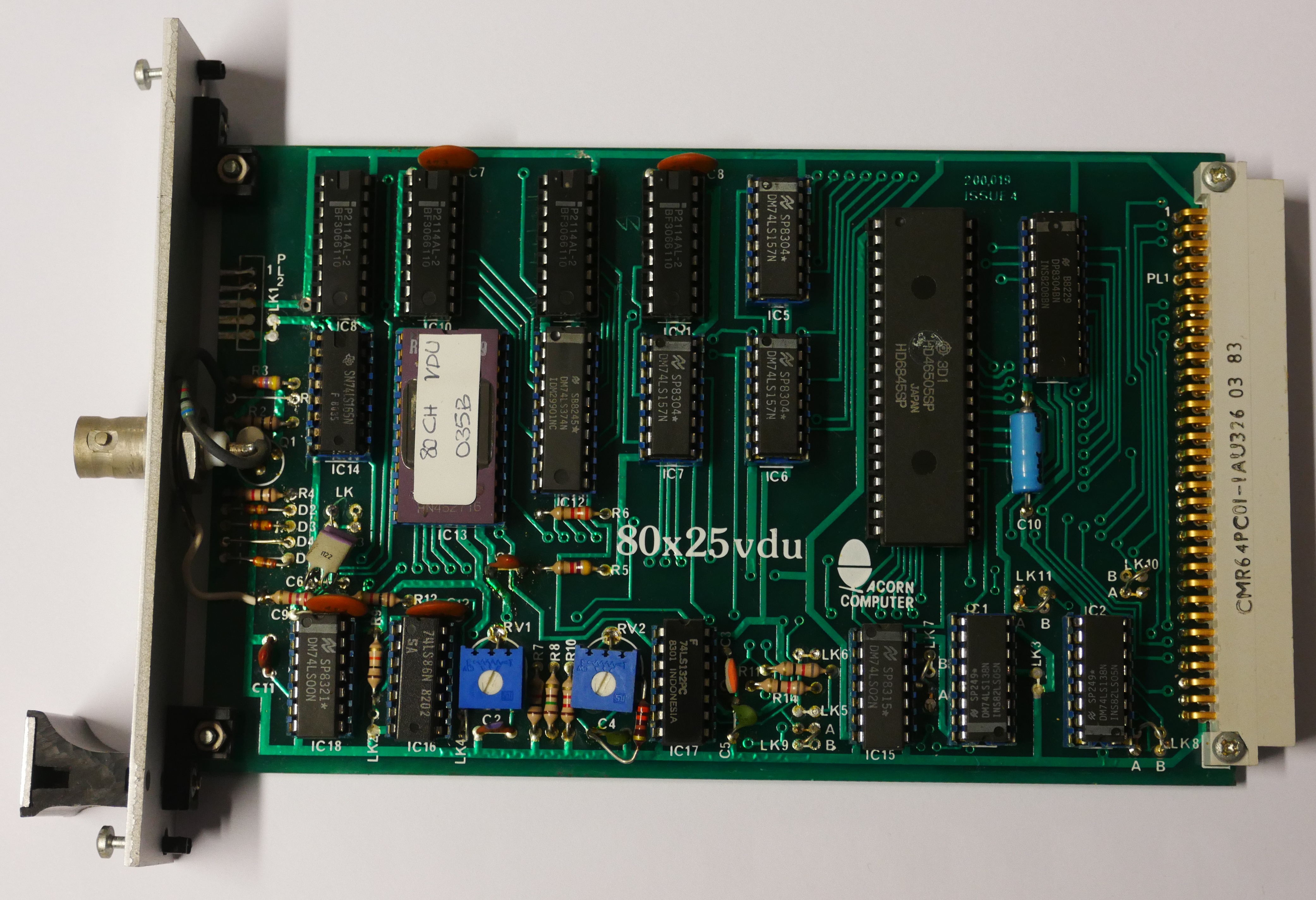 Acorn 80 x 25 VDU Interface Issue 4